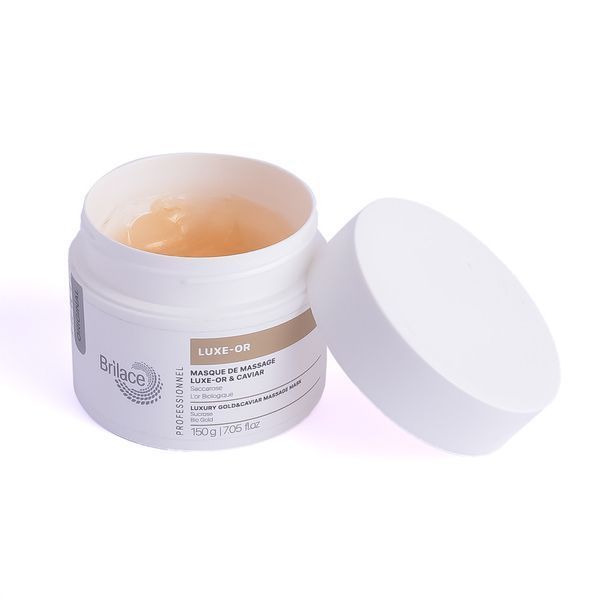 Масажна маска з золотом та чорною ікрою Luxury Gold&Caviar massage mask Brilace, 150 г 2635793461 фото