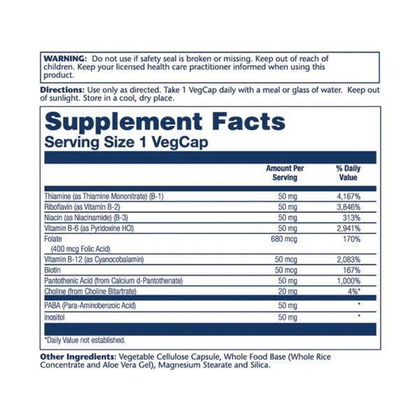 Vitamin B-Complex 50mg - 50 vcaps 27922 фото