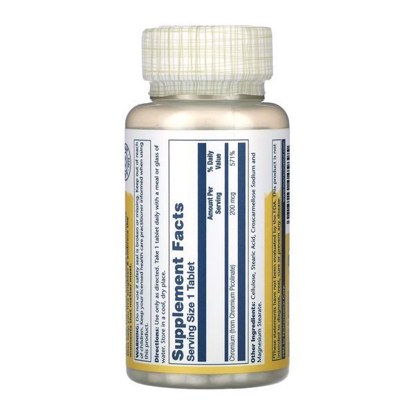 Chromium Picolinate 200mcg - 100 tabs 28320 фото