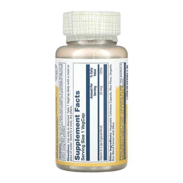 Vitamin D-2 25 mcg - 60 vcaps 31957 фото
